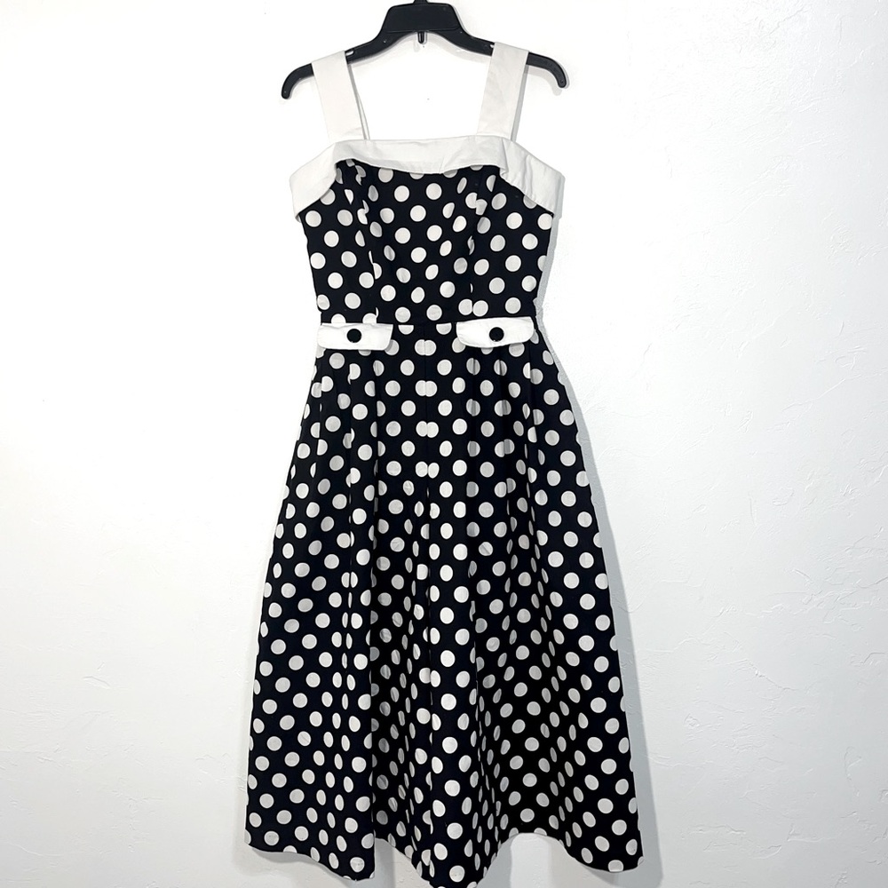 Vintage 1950s Rockabilly Pinup Girl Polka Dot Dress- Please Read Description